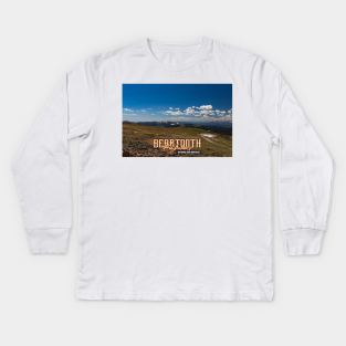 Beartooth Highway Wyoming and Montana Kids Long Sleeve T-Shirt